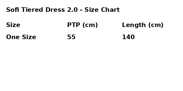 Sofi Tiered Dress 2.0