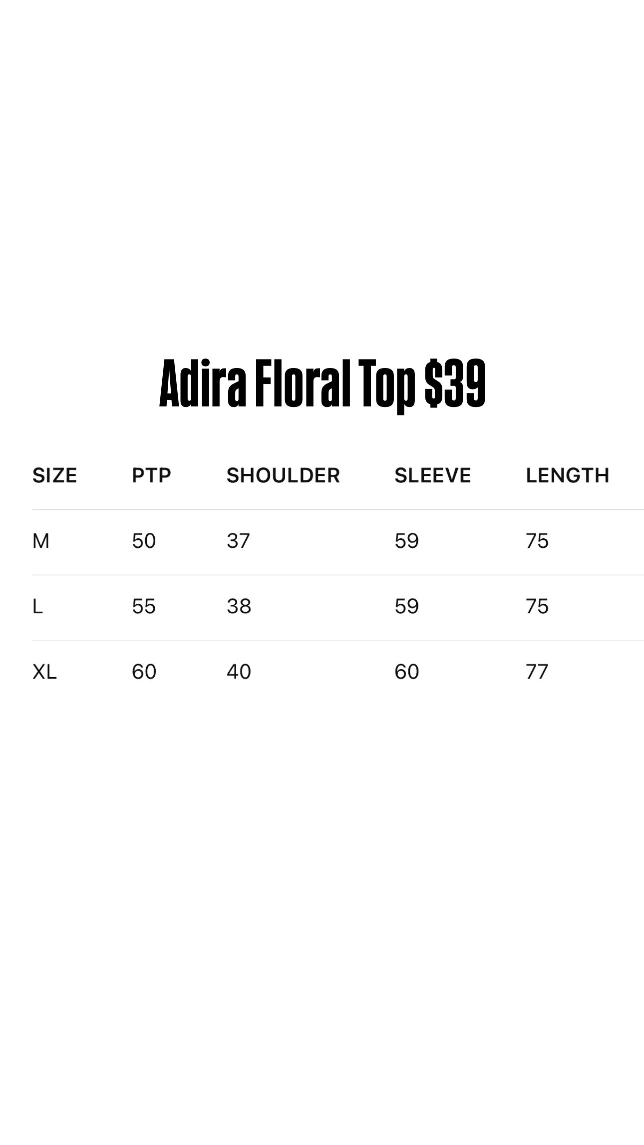 Adira Floral Top